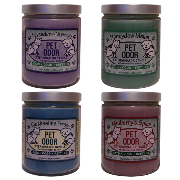 Pet Odor Exterminator 13oz Jar Candles - Set Of 4