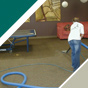 Carpet Cleaning In The Youth Room Showing Color Difference